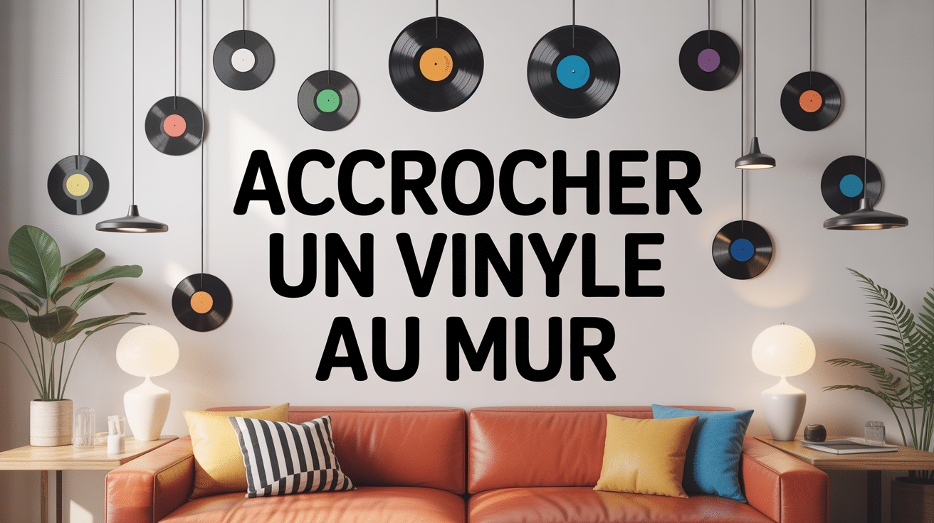 accrocher vinyl mur style moderne