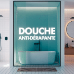Salle de bain moderne securisee avec douche antiderapante