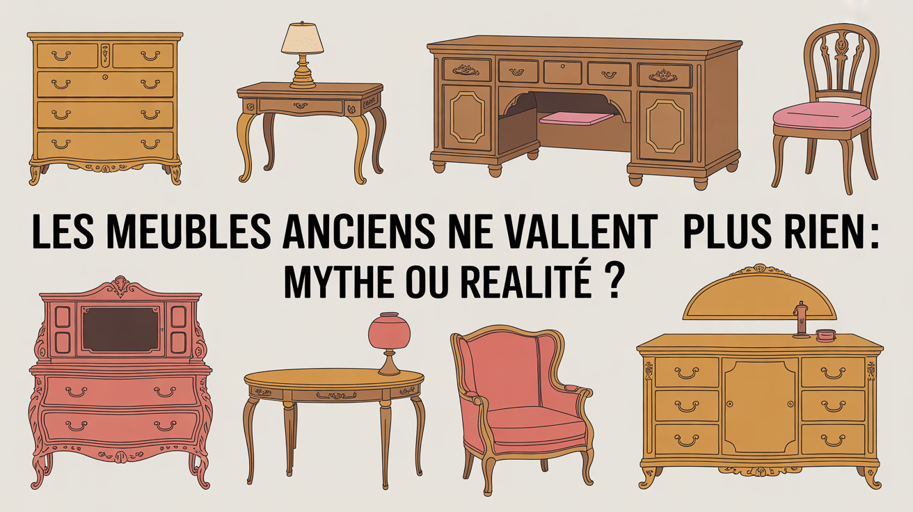 illustration artistique meubles anciens ne valent plus rien