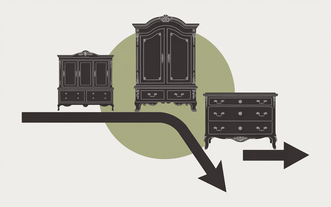graphique marché meubles anciens ne valent plus rien
