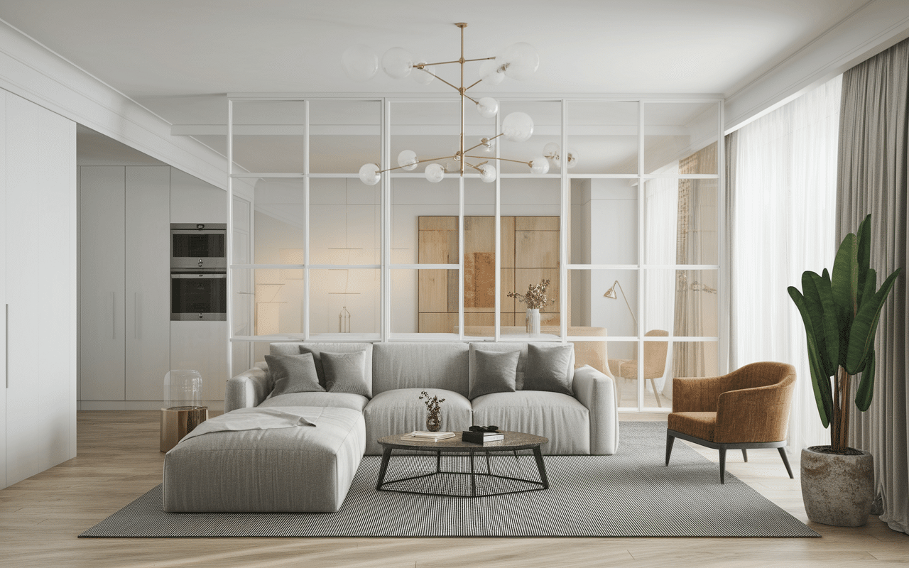 organisation espace aménagement petite maison 50m2 lit escamotable et circulation fluide