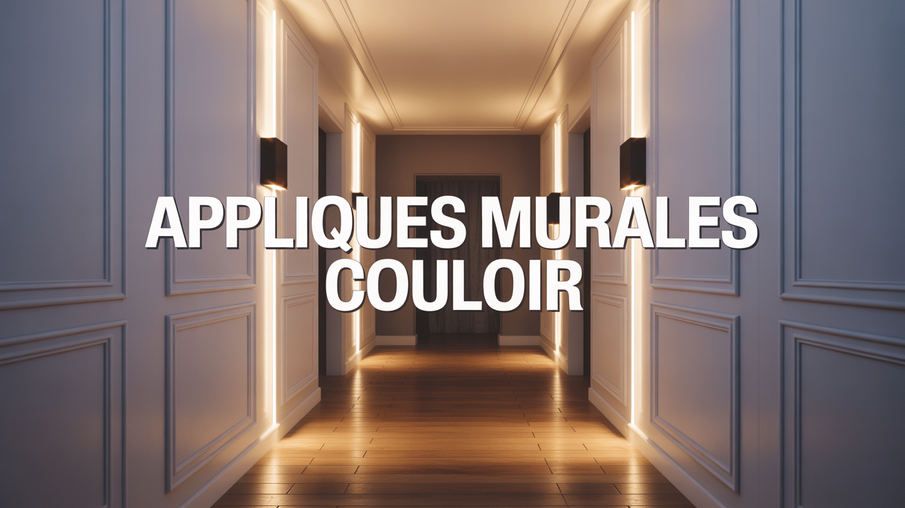 appliques murales pour couloir LED moderne parquet blanc