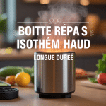 boîte repas isotherme chaud longue durée ouverte vapeur légumes