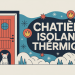 illustration chatière et isolation thermique sur porte