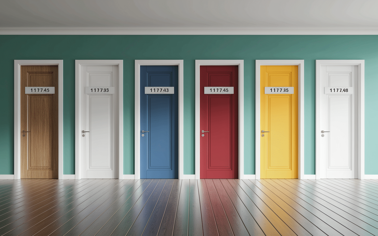 Comparaison de portes intérieures phoniques différents matériaux et indices acoustiques