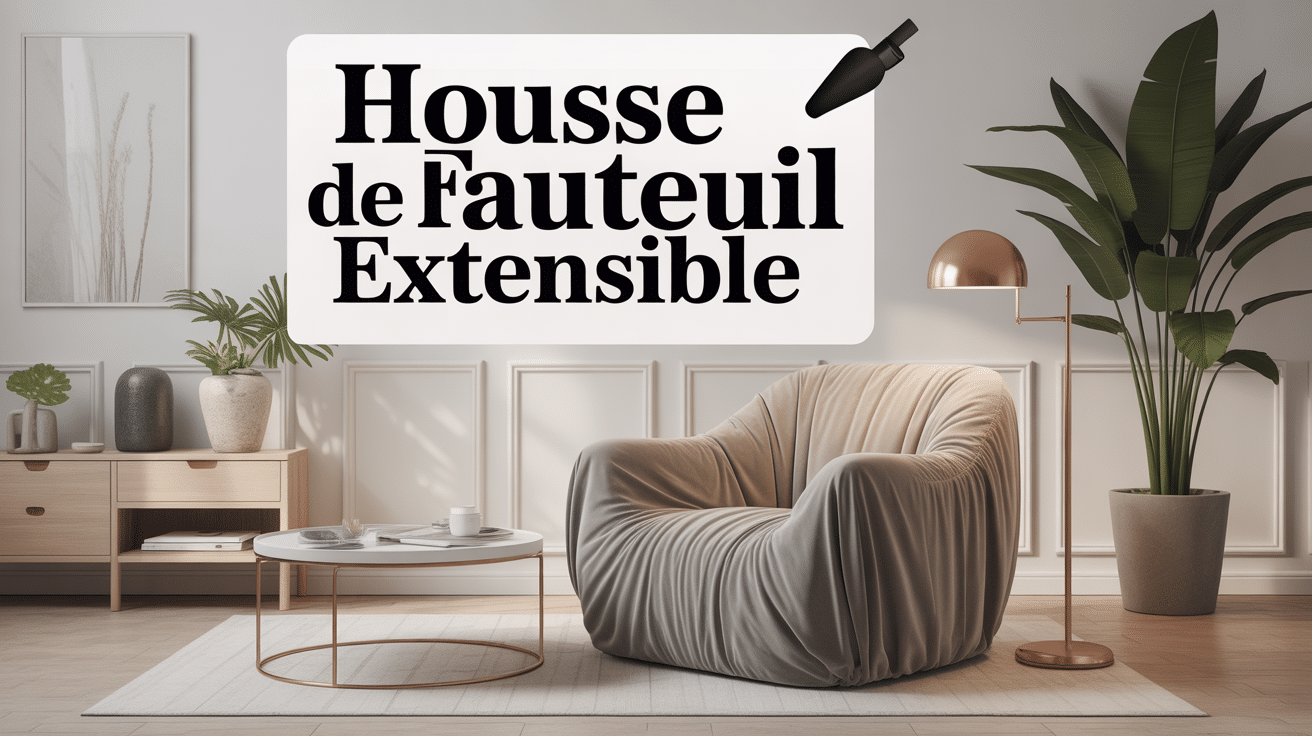 fauteuil moderne housse de fauteuil extensible grise