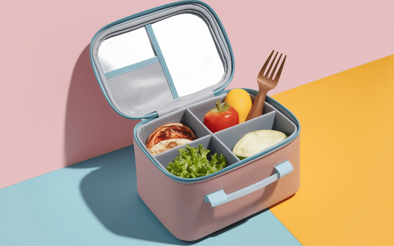 Lunch bag and lunch box compartimentée schéma technique