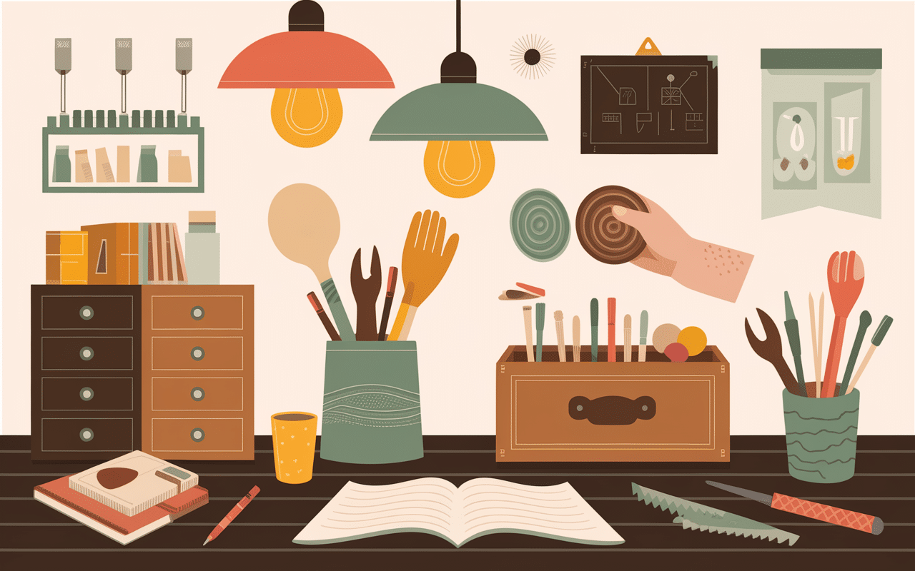 Atelier créatif d'objet détourné de leur fonction