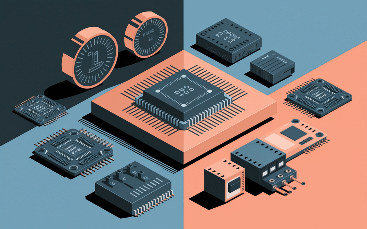 Objets en C outils techniques engrenages circuits