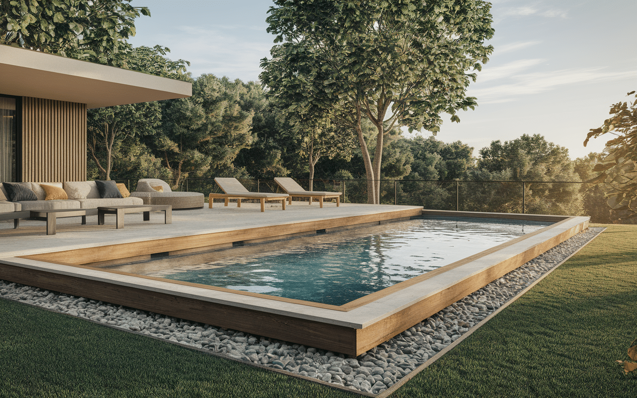 Schéma structure terrasse bois piscine sur terrasse bois charges et poutres