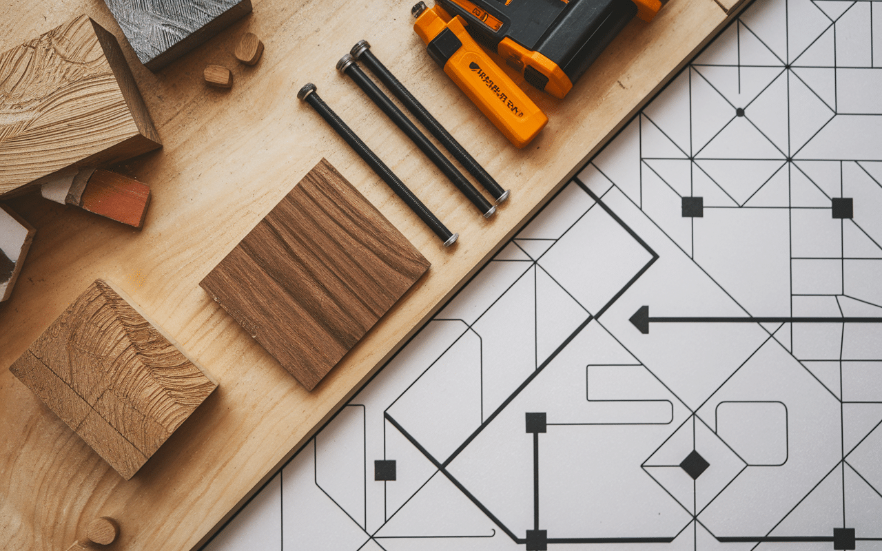 Coupe plancher illustrant poid carrelage au m2 et contraintes