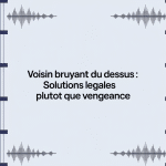 se venger du bruit appartement du dessus illustration immeuble ondes sonores