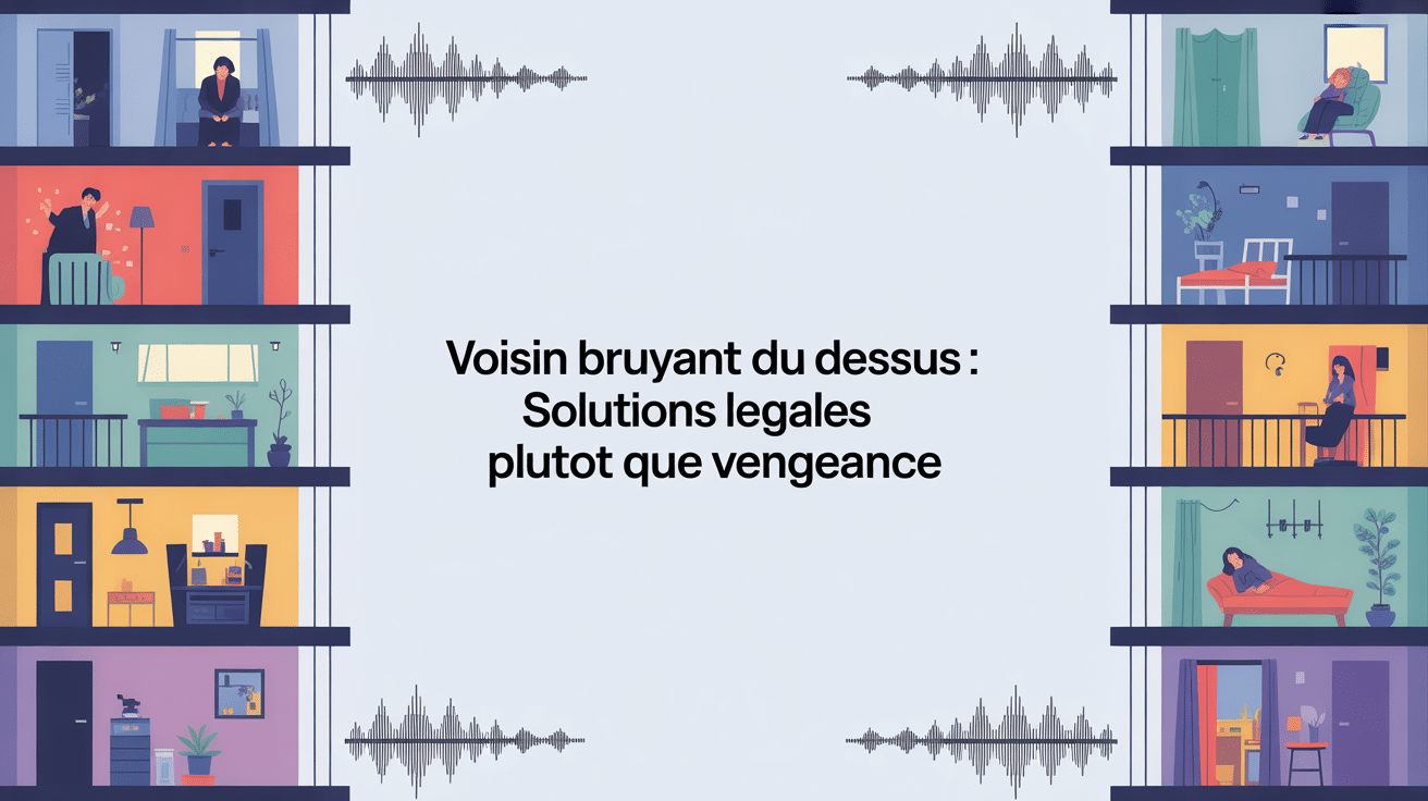 se venger du bruit appartement du dessus illustration immeuble ondes sonores