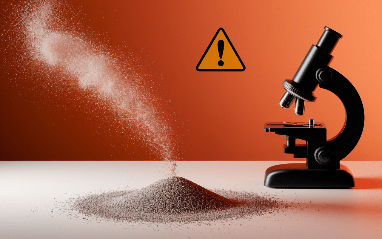 tapis diatomite danger fissuré émission poussière silice danger santé